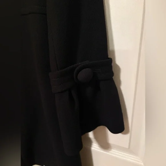 J Crew wool coat with bell sleeves, black, women’s sz 8 - Picture 9 of 11